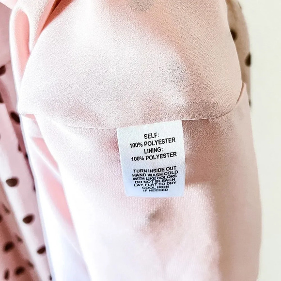 Lulus Love You Tier-ly Women's‎ Blush Pink Polka Dot Tiered Midi Dress Medium - Picture 11 of 12